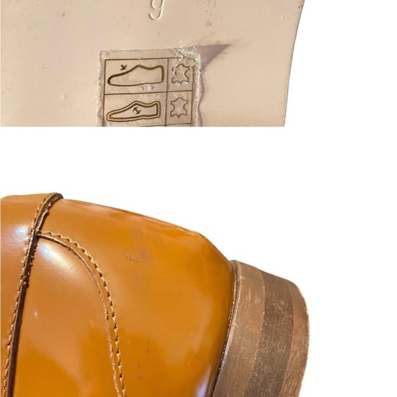 J. Crew Patent Leather Two-Tone Penny Loafers Brown White - Picture 7 of 7